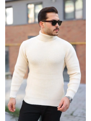 Erkek Boğazlı Örme Kazak