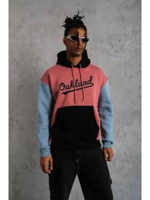 Erkek Çok Parçalı Kapüşonlu weatshirt  Gül Kurusu