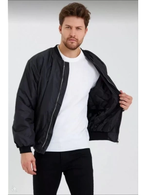 Erkek Düz Bomber Ceket  iyah