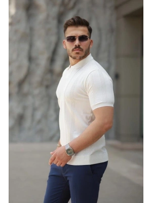 Erkek Hemşire Yaka Kısa Kollu Tişört