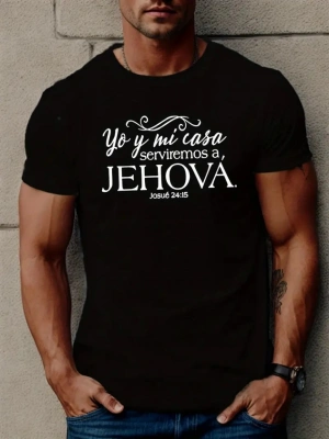 Erkek Jehova Baskılı Süprem Tshirt