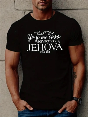 Erkek Jehova Baskılı Süprem Tshirt