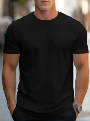 Erkek Kısa Kollu Bisiklet Yaka Iki Iplik Tişört