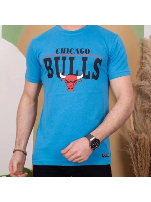 Erkek Kısa Kollu Chicago Bulls Baskılı Tişört