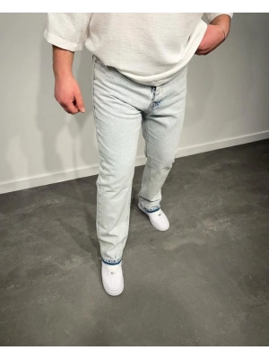 Erkek Paça Detaylı Baggy Jean