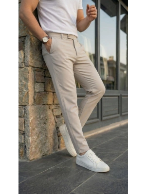 Erkek Slim Fit Dilli Kumaş Pantolon