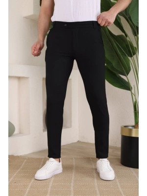 Erkek Slim Fit Dilli Kumaş Pantolon