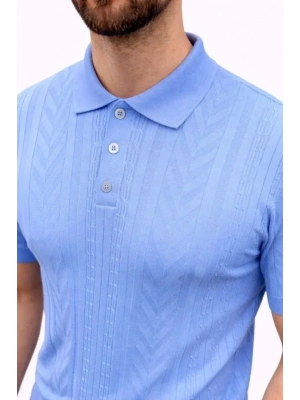 Erkek Yazlık Triko Tişört Kısa Kol Polo Yaka Düğmeli Thirt  Bebek avisi