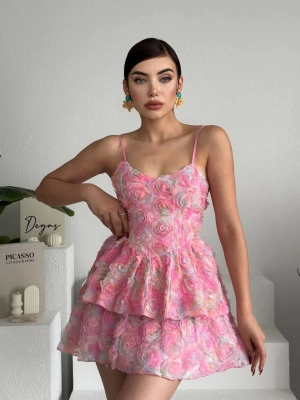 Flora İp Askılı Elbise