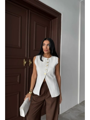 GOD DÜĞME DETAYI YEEK  Beyaz