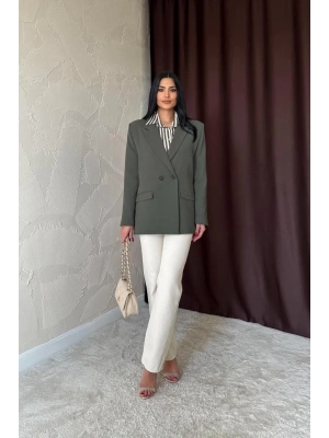 Haki Blazer Ceket