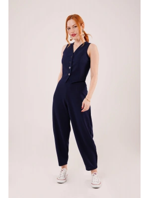 Havuç Kesim Lacivert Pantolon