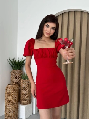 Hessen Sırt Dekolteli Elbise