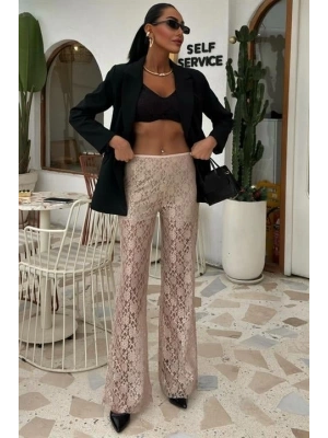 İçi Astarlı Dantel Pantolon 0081