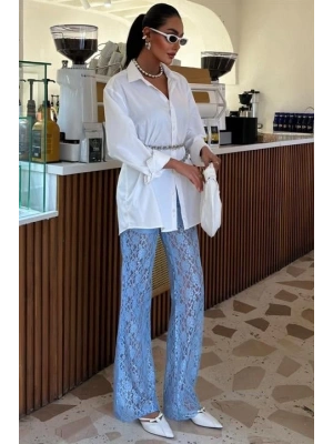 İçi Astarlı Dantel Pantolon 0081