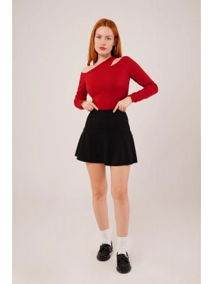 İçi Şortlu iyah Mini Etek