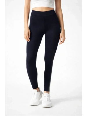 ikralı Düz Tayt  iyah