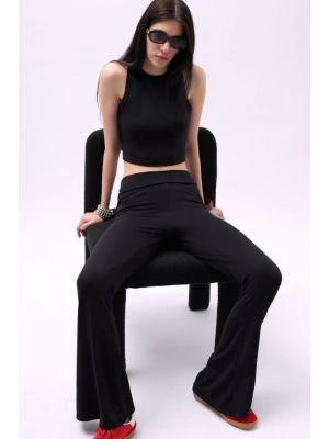 İspanyol Paça Yüksek Bel Tayt