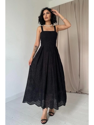 iyah Askılı Aparatlı Brode Elbise