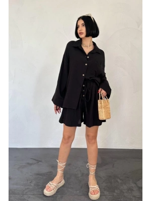 iyah Gömlek Ve üslin Şort Takım