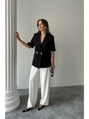 iyah Kısa Kollu Blazer Ceket