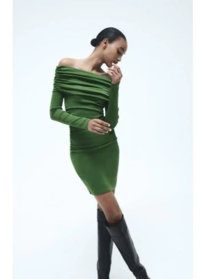 Kadın adonna endil Yaka Fırsat ürün Büzgülü ini Elbise