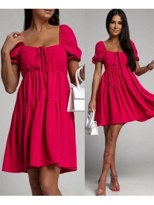 Kadın Aerobin Kumaş Büzgü Detaylı Fırsat ürün Mini Elbise