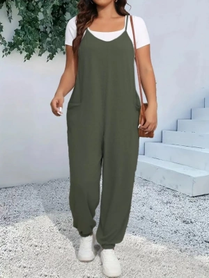 Kadın Askılı Halter Yaka şalvar Tulum