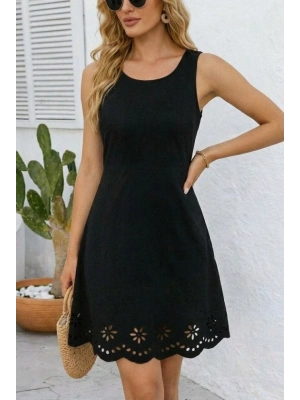 Kadın Askılı Yuvarlak Yakalı çiçek Desenli Ithal Krep Kısa Elbise