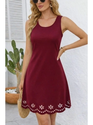 Kadın Askılı Yuvarlak Yakalı çiçek Desenli Ithal Krep Kısa Elbise