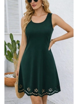 Kadın Askılı Yuvarlak Yakalı çiçek Desenli Ithal Krep Kısa Elbise