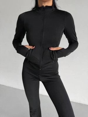 Kadın Balıkçı Yaka Cep Detaylı Ceket Ve Ispanyol Paça por Ikili Takım