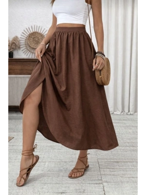 Kadın Beli astikli Paraşüt Kumaş Etek