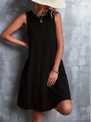 Kadın Bisiklet Yaka Aerobin Elbise