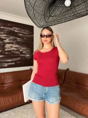 Kadın Bisiklet Yaka Bluz