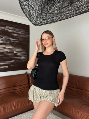 Kadın Bisiklet Yaka Bluz