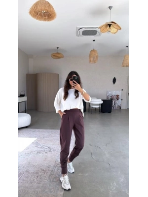 Kadın cuba odal Paça anşet Pileli Pantolun