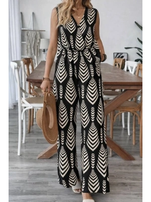 Kadın Desenli Dokuma Viskon Takım