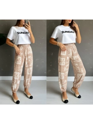 Kadın Desenli Süprem Pantolon