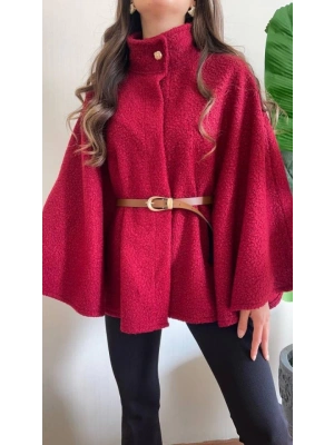 Kadın Hakim Yaka Ispanyol Kol Detay Kemer Dahil Kaban