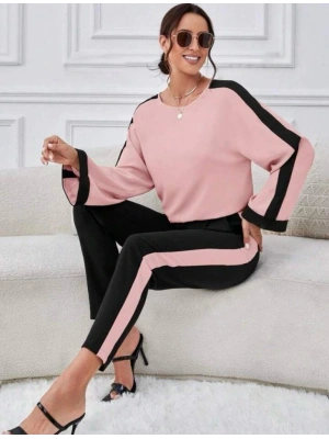 Kadın Iki Iplik şerit Detaylı Ikili Takım