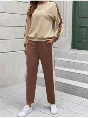 Kadın Iki Iplik şerit Detaylı Ikili Takım