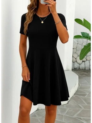 Kadın Kısa Kollu Kiloş Ithal Krep Elbise