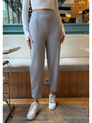 Kadın Krep Kumaş Balon Pantolon