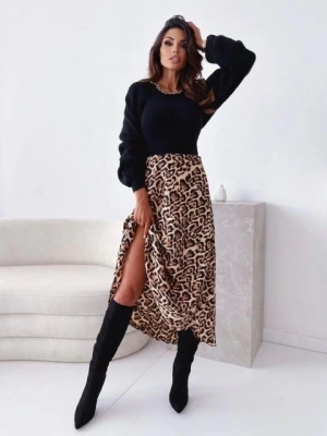 Kadın Mikro Kumaş Dijital Baskılı Midi Boy Etek