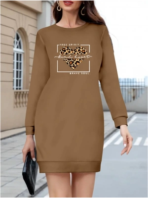 Kadın Uzun Kollu Bisiklet Yaka Desenli Viskon Iki Iplik Bluz