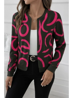 Kadın Uzun Kollu önden Fermuarlı Kısa şardonlu Dalgıç Ceket