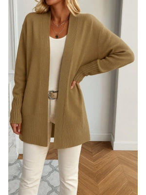 Kadın Uzun Kollu önü Açık Triko Hırka