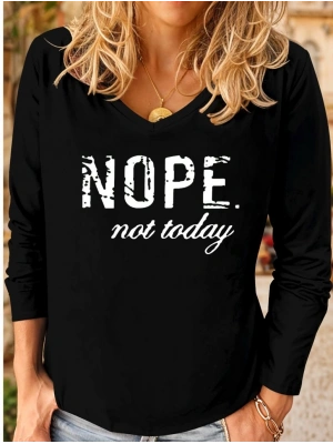 Kadın Uzun Kollu V Yakalı Viskon Iki Iplik Bluz