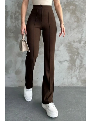 Kadın Yeni Sezon Yüksek Bel Dört Mevsim Palazzo Pantolon